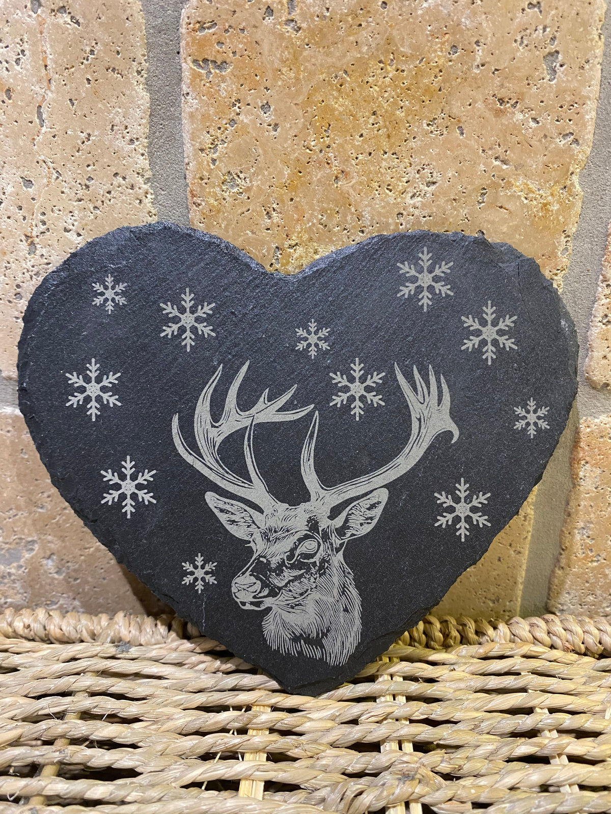 Stag & Stone Heart Coaster