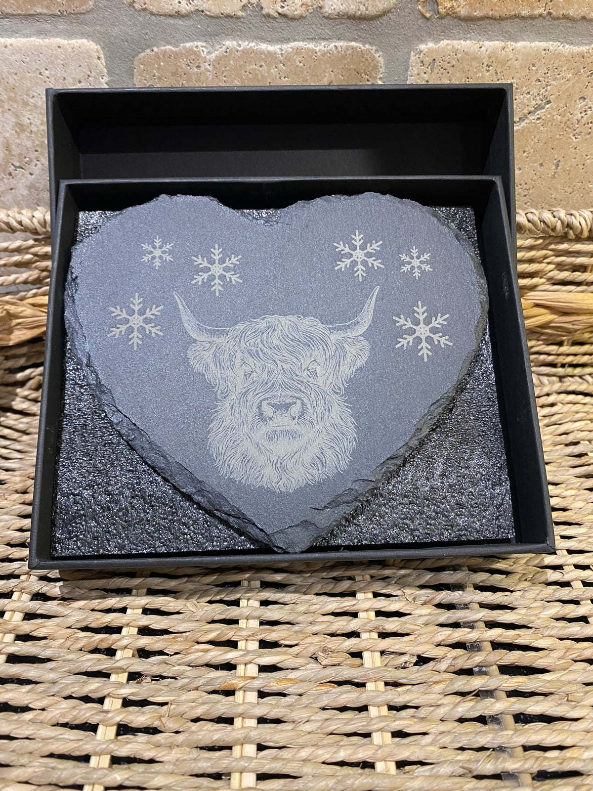 Highland Herd Heart Coaster (Boxed)