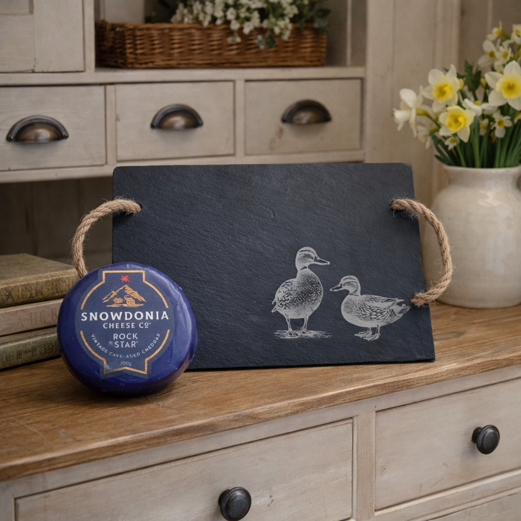 Waddle Rope Waddle & Stone Serving board with rope handles. – Esbee Designs